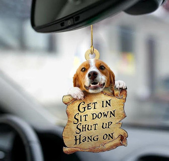 Brittany Spaniel get in two sided ornament - Thegiftio UK