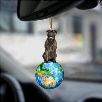 Bull Mastiff-Around My Dog-Two Sided Ornament - Thegiftio UK