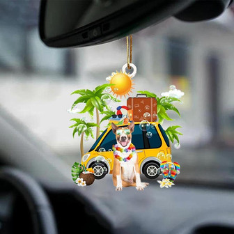 Bull Terrier-Nice Summer-Two Sided Ornament - Thegiftio UK