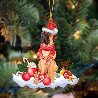 Bullmastiff 3-Better Christmas Hanging Ornament - Thegiftio UK