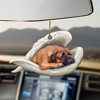 Bullmastiff sleeping angel Bullmastiff lover dog mom ornament - Thegiftio UK