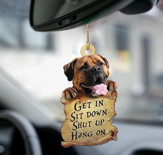 Bullmastiff get in two sided ornament - Thegiftio UK