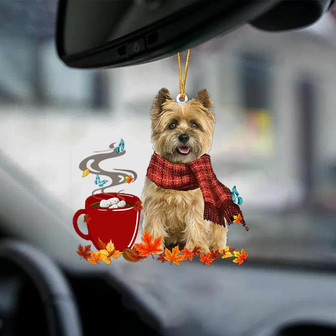 Cairn Terrier 1-Fall Chocolate-Two Sided Ornament - Thegiftio UK