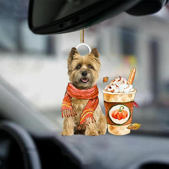 Cairn Terrier 1-Pumpkin Spice Kinda-Two Sided Ornament - Thegiftio UK