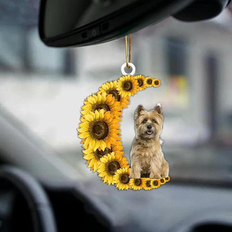 Cairn Terrier-Sunflower Be Kind Car Ornament - Thegiftio UK