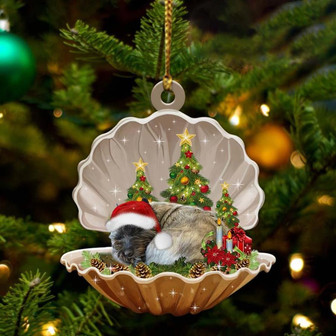 Cairn Terrier3-Sleeping Pearl in Christmas Two Sided Ornament - Thegiftio UK