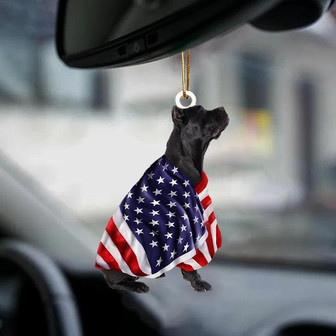 Cane Corso American Patriot Flag Two Sided Ornament - Thegiftio