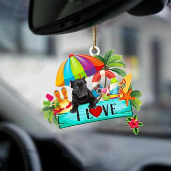 Cane Corso-I Love Summer-Two Sided Ornament - Thegiftio UK