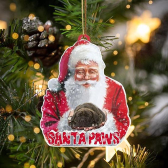 Cane Corso-Santa Paws-Two Sided Ornament - Thegiftio UK