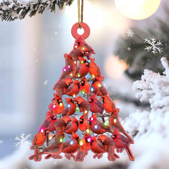 Cardinal lovely tree gift for cardinal gift for bird lover ornament - Thegiftio UK