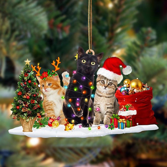 Cat-Christmas Dog Friends Hanging Ornament - Thegiftio UK