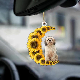 Cavachon-Sunflower Be Kind Car Ornament - Thegiftio