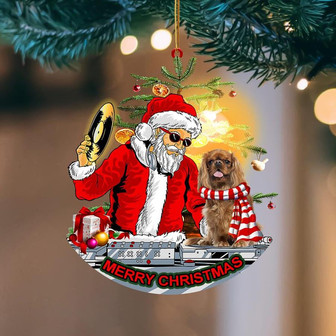 Cavalier King Charles Spaniel (3)-Christmas Party-Two Sided Ornament - Thegiftio UK