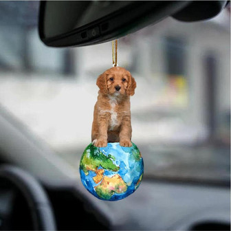 Cavapoo-Around My Dog-Two Sided Ornament - Thegiftio UK