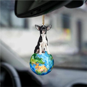 Chihuahua-Around My Dog-Two Sided Ornament - Thegiftio UK