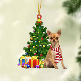Chihuahua-Christmas Star Hanging Ornament - Thegiftio UK