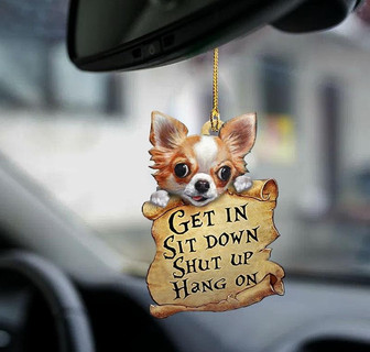 Chihuahua get in dog lover two sided ornament - Thegiftio UK