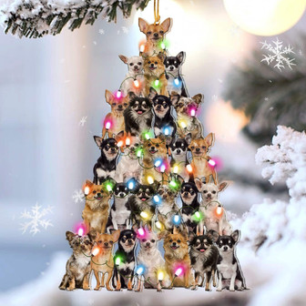 Chihuahua lovely tree gift for chihuahua lover gift for dog mom ornament - Thegiftio UK