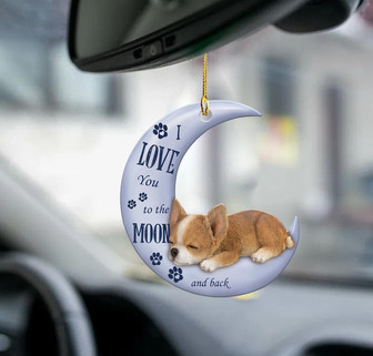 Chihuahua moon back chihuahua lover dog moms two sided ornament - Thegiftio UK