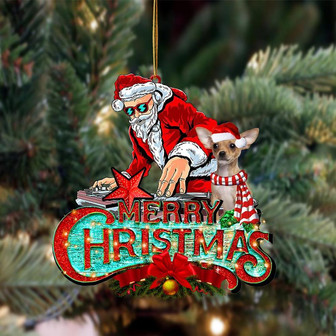 Chihuahua2-Christmas Rock Two Sided Ornament - Thegiftio UK