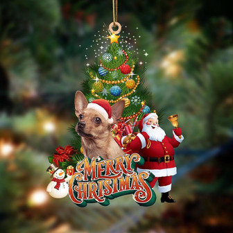 Chihuahua2-Christmas Tree&Dog Hanging Ornament - Thegiftio UK