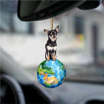 Chihuahua3-Around My Dog-Two Sided Ornament - Thegiftio UK
