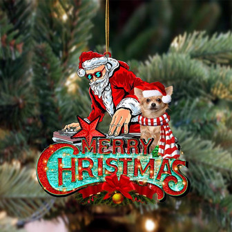Chihuahua3-Christmas Rock Two Sided Ornament - Thegiftio UK