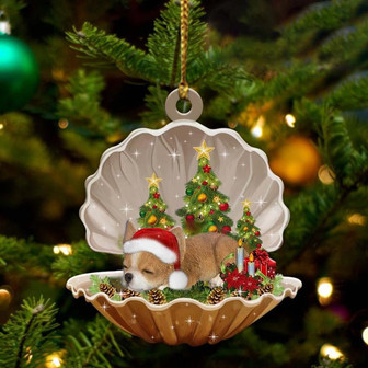 Chihuahua3-Sleeping Pearl in Christmas Two Sided Ornament - Thegiftio UK