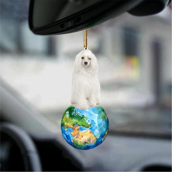 Chinese Crested-Around My Dog-Two Sided Ornament - Thegiftio
