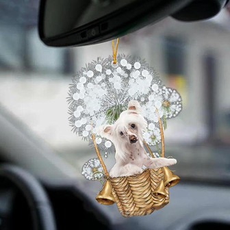 Chinese Crested-Dandelion-Two Sided Ornament - Thegiftio