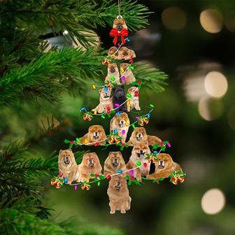 Chow Chow-Christmas Tree Lights-Two Sided Ornament - Thegiftio UK