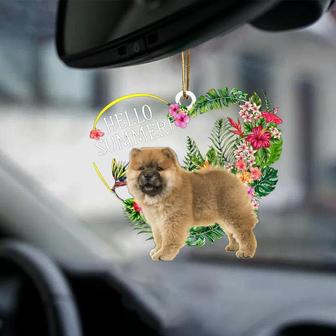 Chow Chow-Hello Summer-Two Sided Ornament - Thegiftio UK