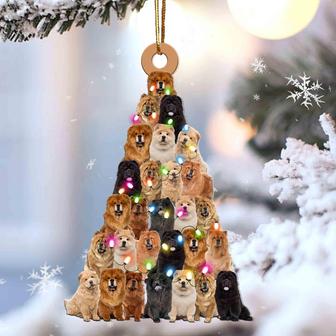 Chow chow lovely tree gift for chow chow gift for dog mom ornament - Thegiftio UK