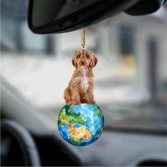 Cockapoo-Around My Dog-Two Sided Ornament - Thegiftio UK