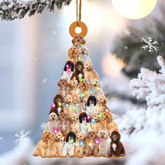 Cockapoo lovely tree gift for cockapoo lover gift for dog lover ornament - Thegiftio UK
