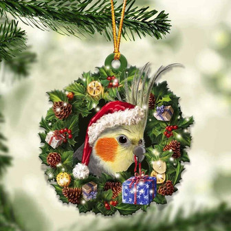 Cockatiel and Christmas gift for her gift for him gift for Cockatiel lover ornament - Thegiftio UK