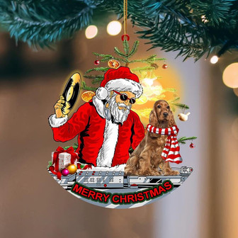 Cocker Spaniel (2)-Christmas Party-Two Sided Ornament - Thegiftio UK