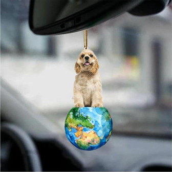 Cocker Spaniel-Around My Dog-Two Sided Ornament - Thegiftio UK