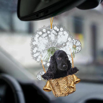 Cocker Spaniel Black-Dandelion-Two Sided Ornament - Thegiftio UK