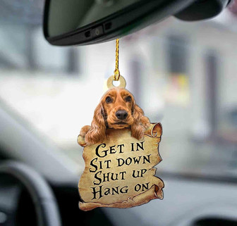 Cocker Spaniel get in two sided ornament - Thegiftio UK