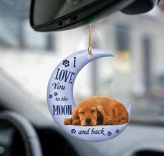 Cocker Spaniels moon back Cocker Spaniels lover two sided ornament - Thegiftio UK