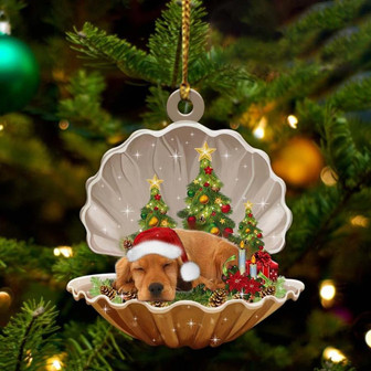 Cocker Spaniels3-Sleeping Pearl in Christmas Two Sided Ornament - Thegiftio UK
