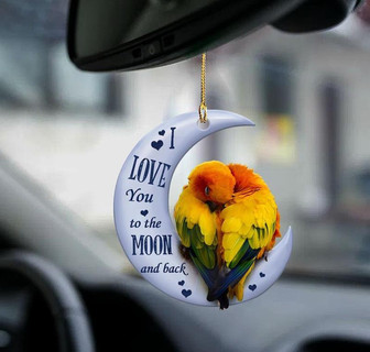 Conure moon back Conure lover bird lovers two sided ornament - Thegiftio
