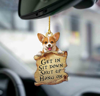 Corgi get in corgi lover two sided ornament - Thegiftio UK