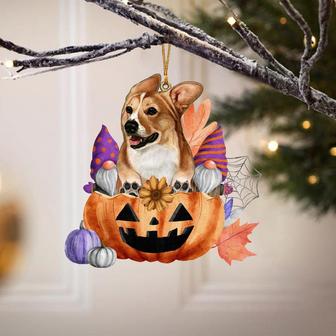 Corgi-Gnomes Pumpkins Hanging Ornament - Thegiftio UK