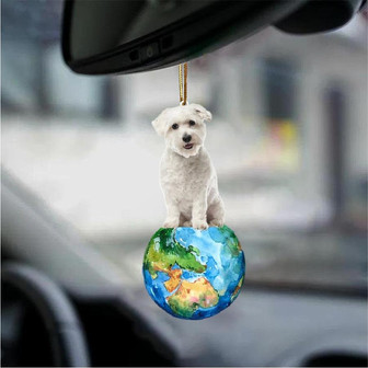 Coton De Tulear-Around My Dog-Two Sided Ornament - Thegiftio UK