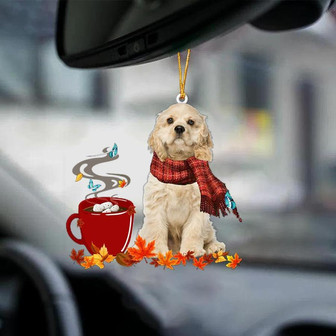 CREAM American Cocker Spaniel-Fall Chocolate-Two Sided Ornament - Thegiftio UK