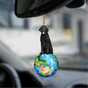 Curly Coated Retriever-Around My Dog-Two Sided Ornament - Thegiftio UK