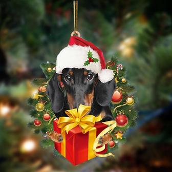 Dachshund 2-Dogs give gifts Hanging Ornament - Thegiftio UK