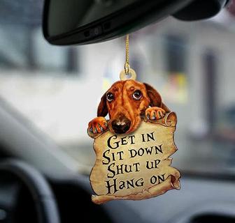 Dachshund get in doxie lover two sided ornament - Thegiftio UK